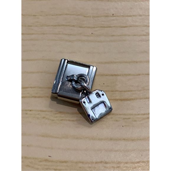.925 Computer Disk dangling Italian Charm #computer accessories - Picture 2 of 3